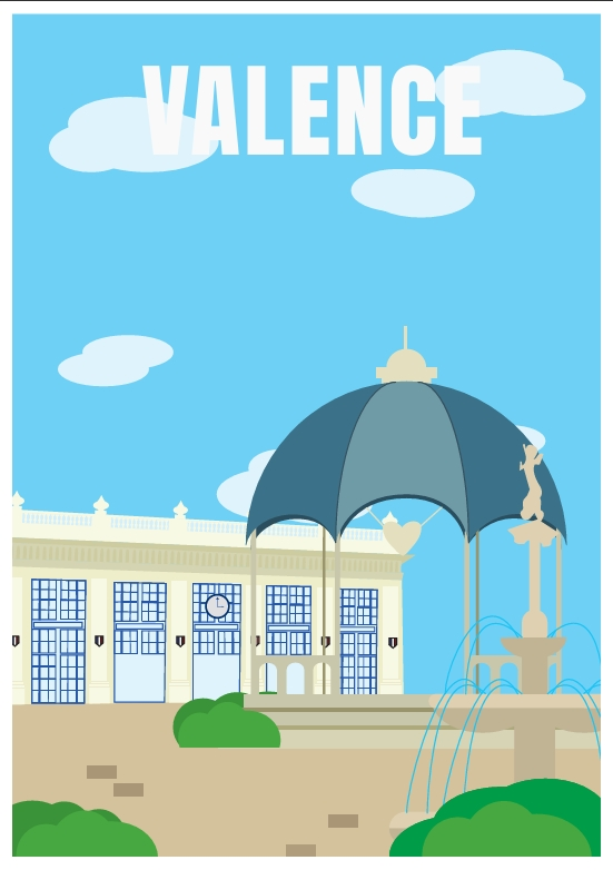 Poster illustré de Valence
